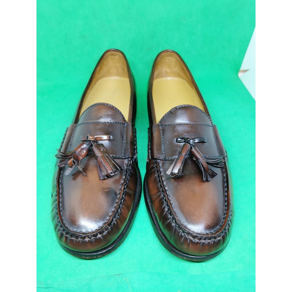 Cole Haan Men's Brown Leather Pinch Tassel Loafer 03508 Size 11.5 D